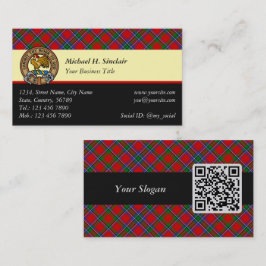 Tarjeta De Visita Clan Sinclair Tartan