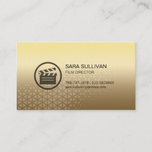 Tarjeta De Visita Clapperboard Icon Film Director Visual Arts
