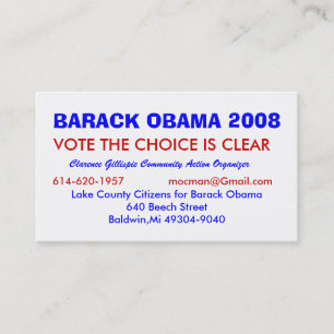 Tarjeta De Visita Clarence Gillispie, comunidad Acti… - Modificado