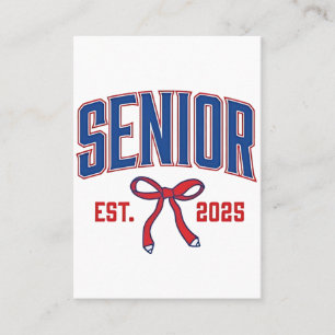 Tarjeta De Visita Clase Coquette Senior 2025 de arcos rosados 2025