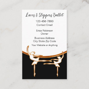 Tarjeta De Visita Clase de baile de ballet con clase