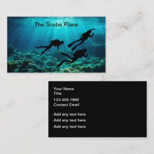 Tarjeta De Visita Clase de buceo y equipo