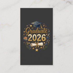 Tarjeta De Visita Clase de graduación personalizada 2026 Familia Per