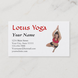 Tarjeta De Visita Clase de instructores de yoga