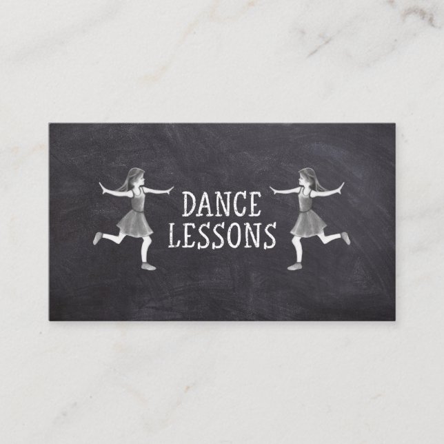 Tarjeta De Visita Clases de baile Profesor de baile Instructor (Anverso)
