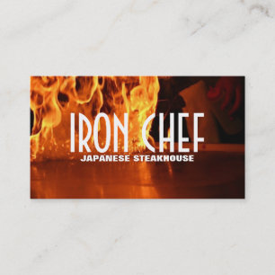 Tarjeta De Visita Clases de cocina japonesa de Iron Chef