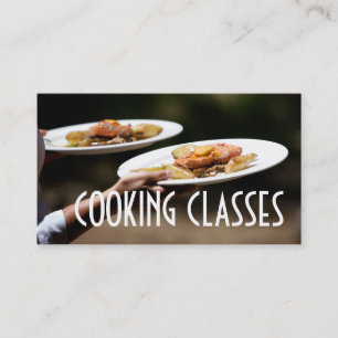 Tarjeta De Visita Clases de Cocina Restaurante Bar Iron Chef