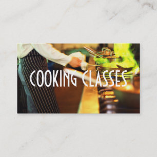 Tarjeta De Visita Clases de Cocina Restaurante Bar Iron Chef