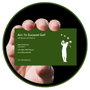 Tarjeta De Visita Clases de golf y entrenamiento