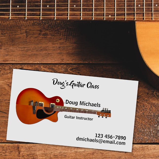 Tarjeta De Visita Clases de Guitarra / Instructor (Subido por el creador)