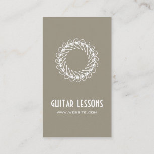Tarjeta De Visita Clases de Guitarra Profesor de Música