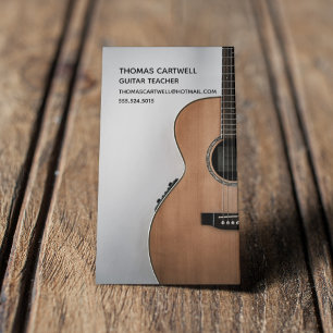 Tarjeta De Visita Clases de Música de Guitarra