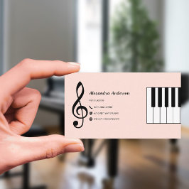 Tarjeta De Visita Clases de Piano