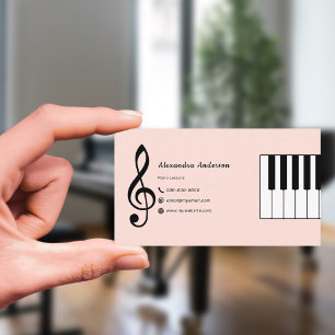 Tarjeta De Visita Clases de Piano
