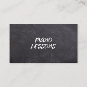 Tarjeta De Visita Clases de Piano Profesor de Música Instructor Piza