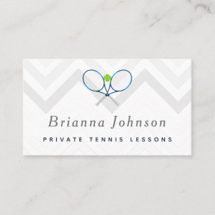 Tarjeta De Visita Clases de tenis Entrenador privado Deportes Medios