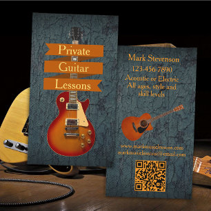 Tarjeta De Visita Clases Particulares de Guitarra