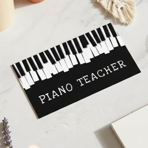 Tarjeta De Visita Clases particulares de piano