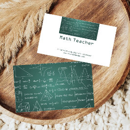 Tarjeta De Visita Clases privadas de profesores de matemáticas