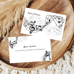 Tarjeta De Visita Clases privadas de profesores de música