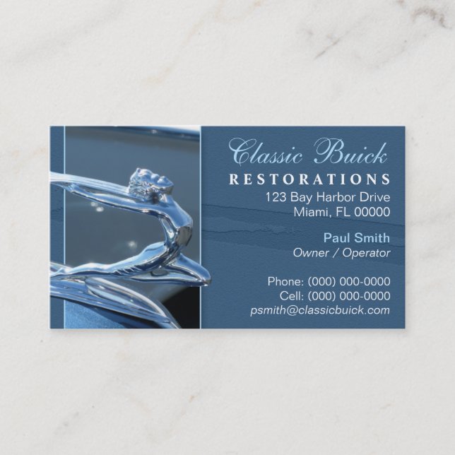 Tarjeta de visita clásica de Buick (Anverso)