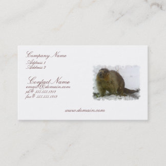 Tarjeta de visita clásica del castor