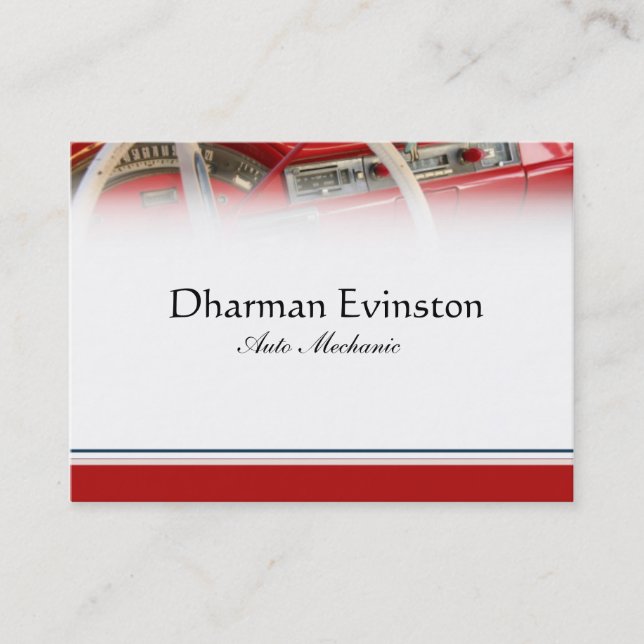 Tarjeta de visita clásica del coche (Anverso)