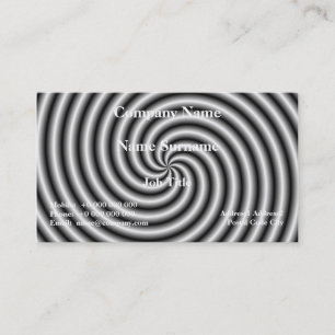 Tarjeta de visita clásica El Swirl en blanco y neg