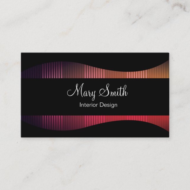 Tarjeta de visita clásica elegante (Anverso)