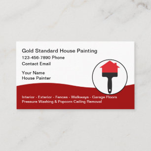 Tarjeta De Visita Clásica Guay House Painter