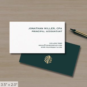Tarjeta De Visita Clásica profesional simple