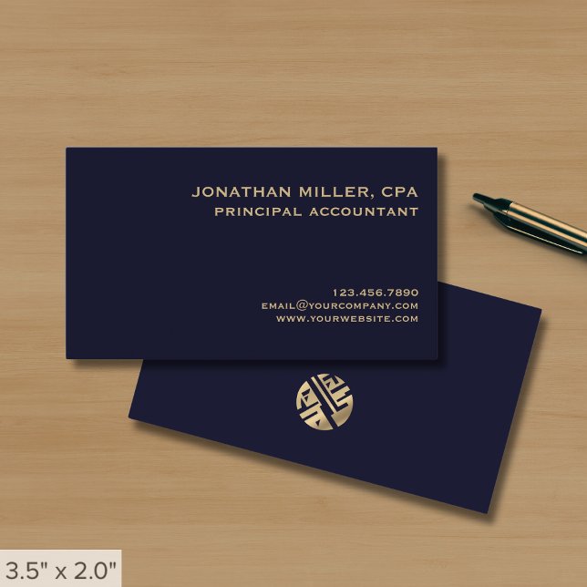 Tarjeta De Visita Clásica profesional simple (Subido por el creador)