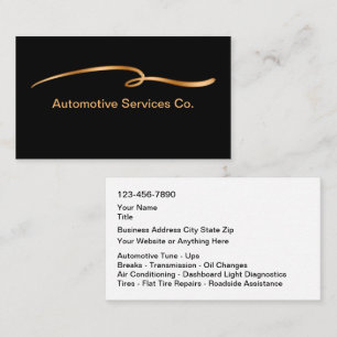 Tarjeta De Visita Clásico Automotivo Sleek Moderno