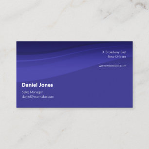 Tarjeta De Visita Clásico azul oscuro personalizable