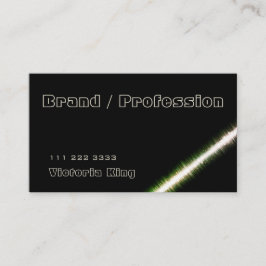 Tarjeta De Visita Clásico Black Simple Event Planner Cosmetic Beauty