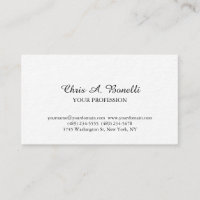 Clásico Elegante Llanura Simple Blanco
