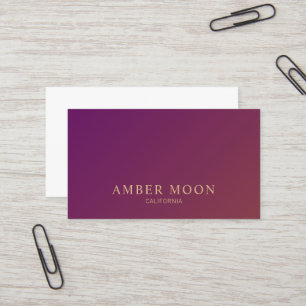 Tarjeta De Visita Clásico Elegante Profesional Color Vino Burgundy