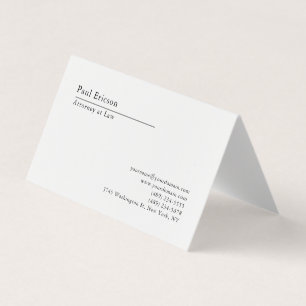 Tarjeta De Visita Clásico Elegante Sencillo Profesional