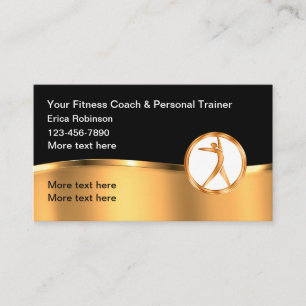 Tarjeta De Visita Clásico entrenador personal de fitness