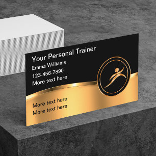 Tarjeta De Visita Clásico entrenador personal de fitness