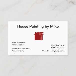 Tarjeta De Visita Clásico House Painter Genérico