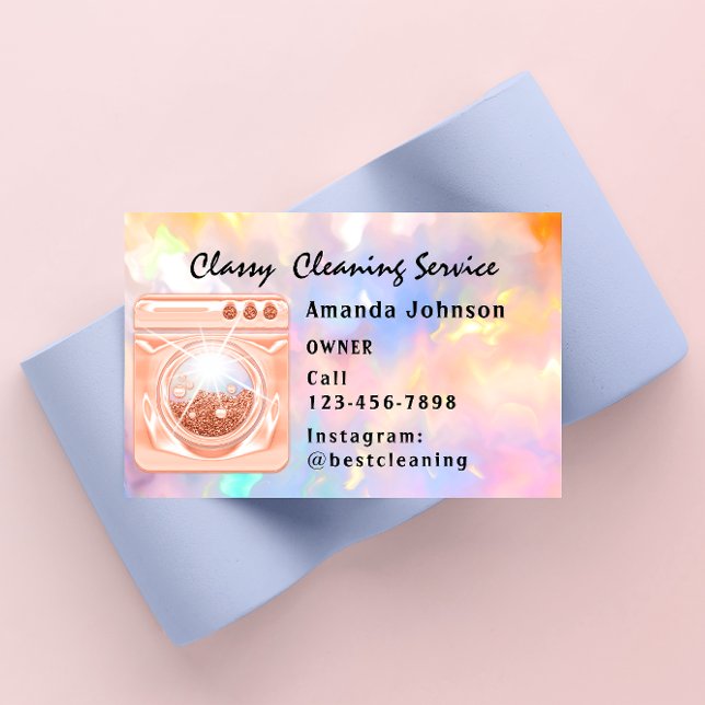 Tarjeta De Visita Clásico Servicio de Limpieza de Casa Servicio de L (Subido por el creador)