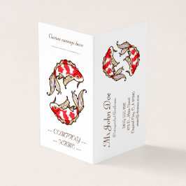 Tarjeta De Visita Clásico tatuaje de carpa japonesa koi