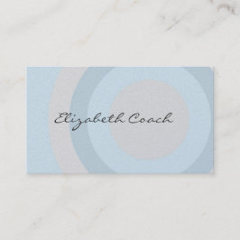 Tarjeta De Visita Clásicos Círculos Azules