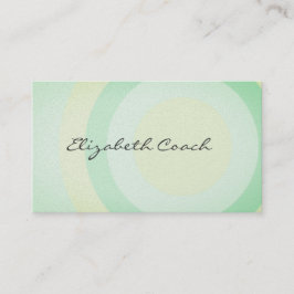 Tarjeta De Visita Clásicos Círculos Verdes Frescos