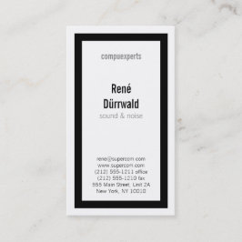 Tarjeta De Visita Clásicos en BW