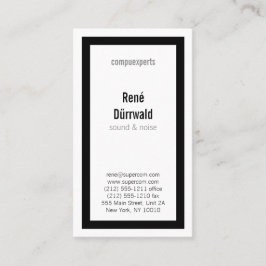 Tarjeta De Visita Clásicos en BW