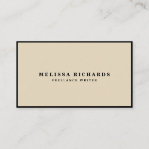 Tarjeta De Visita Classic Luxe en blanco y negro con medios sociales