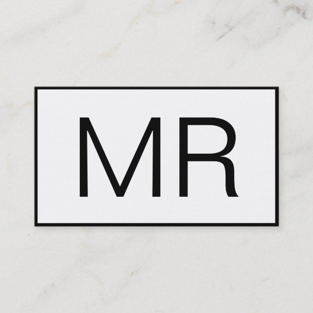 Tarjeta De Visita Classic Luxe en blanco y negro con medios sociales (Anverso)