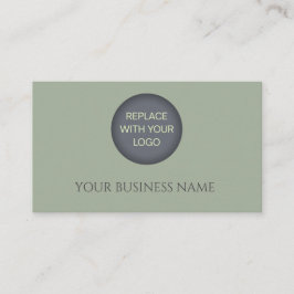 Tarjeta De Visita Classic Sage Green Business Branding Design